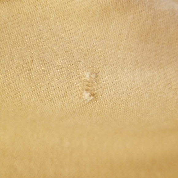 💕MOTHER DENIM💕 Gatherer Short Romper ~ So Far Gone - Rattan Yellow Size Small - Picture 16 of 16